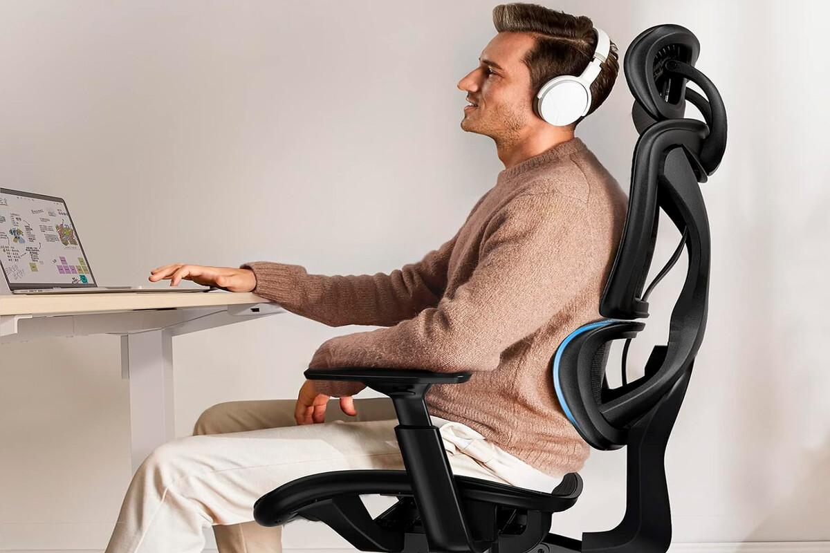 Silla de oficina con soporte lumbar