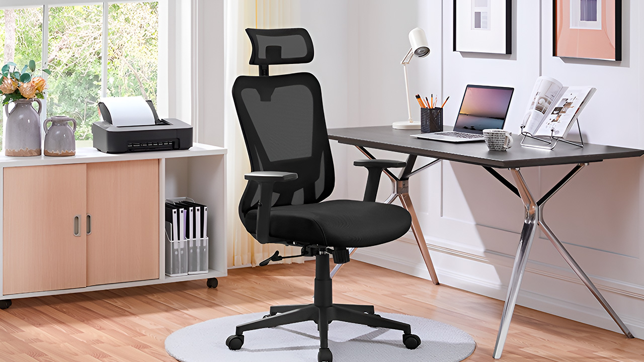 Silla de oficina con soporte lumbar