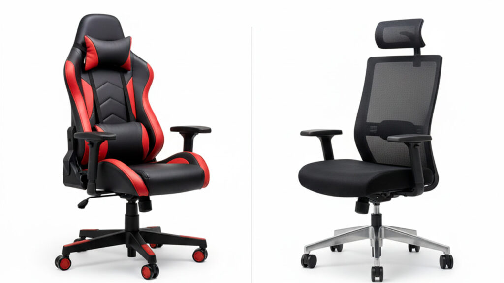 Sillas gamer vs sillas de oficina: ¿cuál es mejor para trabajar o estudiar?