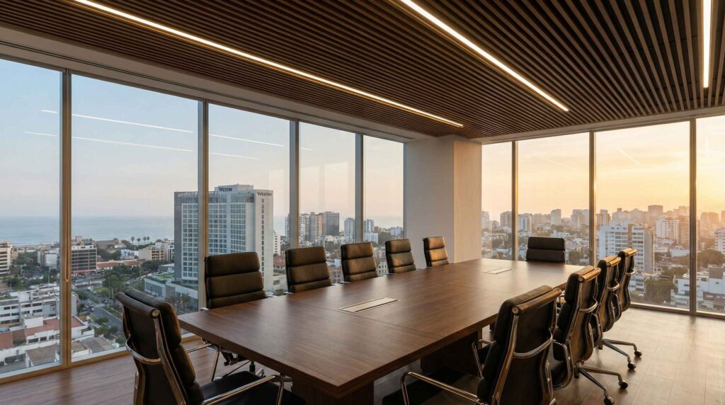 Mesas de reuniones: diseño, tamaño y funcionalidad para empresas