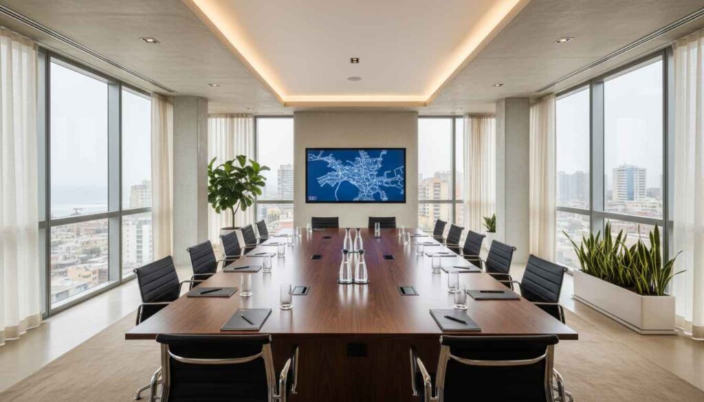 Mesas de reuniones con diseño moderno y profesional