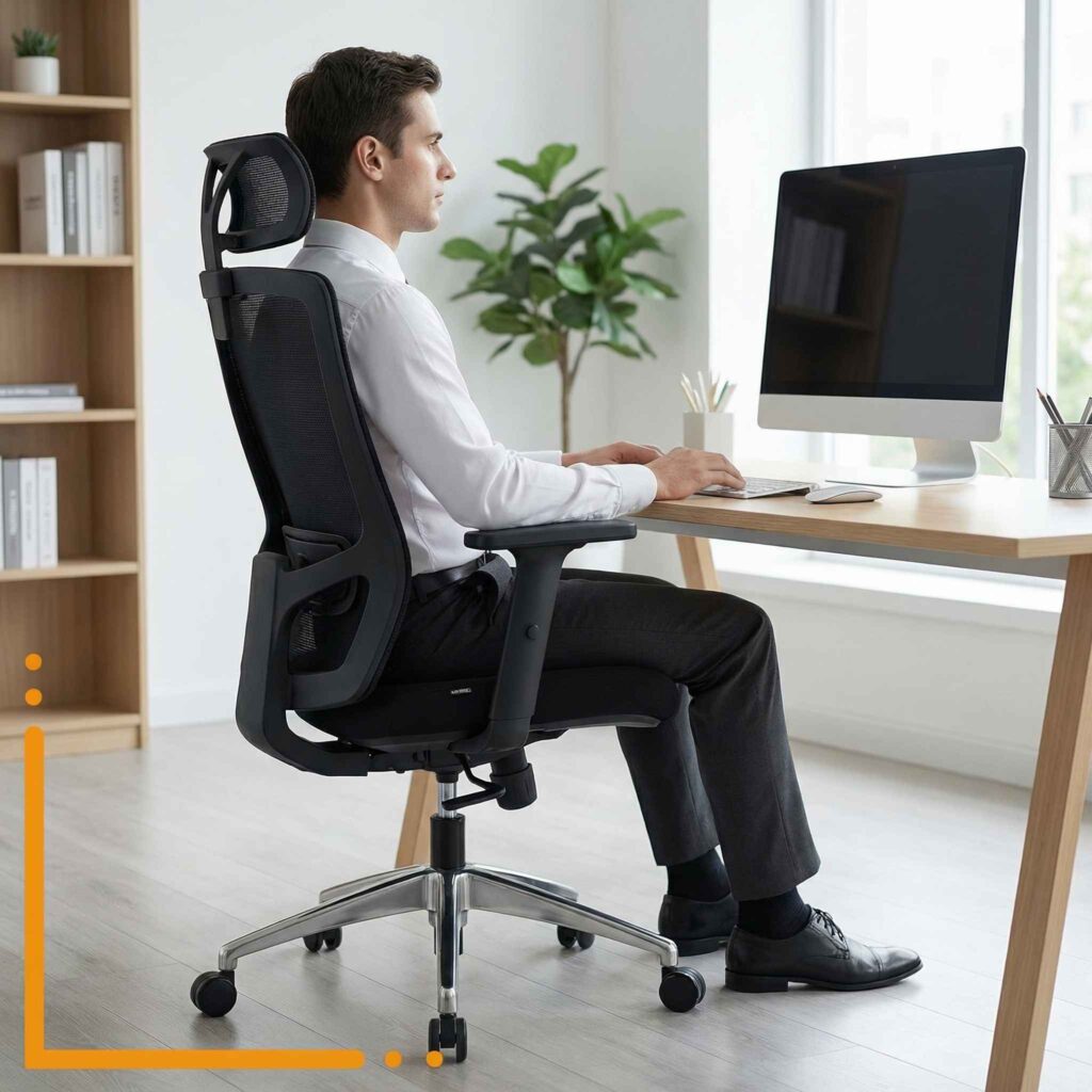 Silla de oficina ergonómica: La importancia del asiento