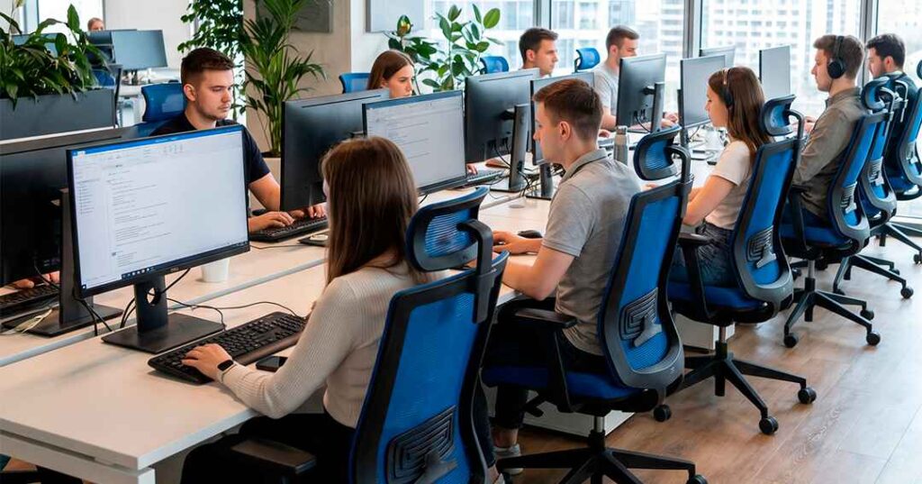 Sillas de oficina ergonómicas con tecnología Intelligent Form y Modern Form
