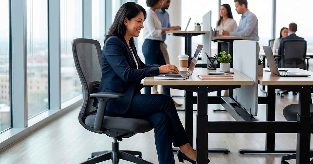 Sillas de oficina ergonómicas que mejoran la postura y reducen dolores musculares