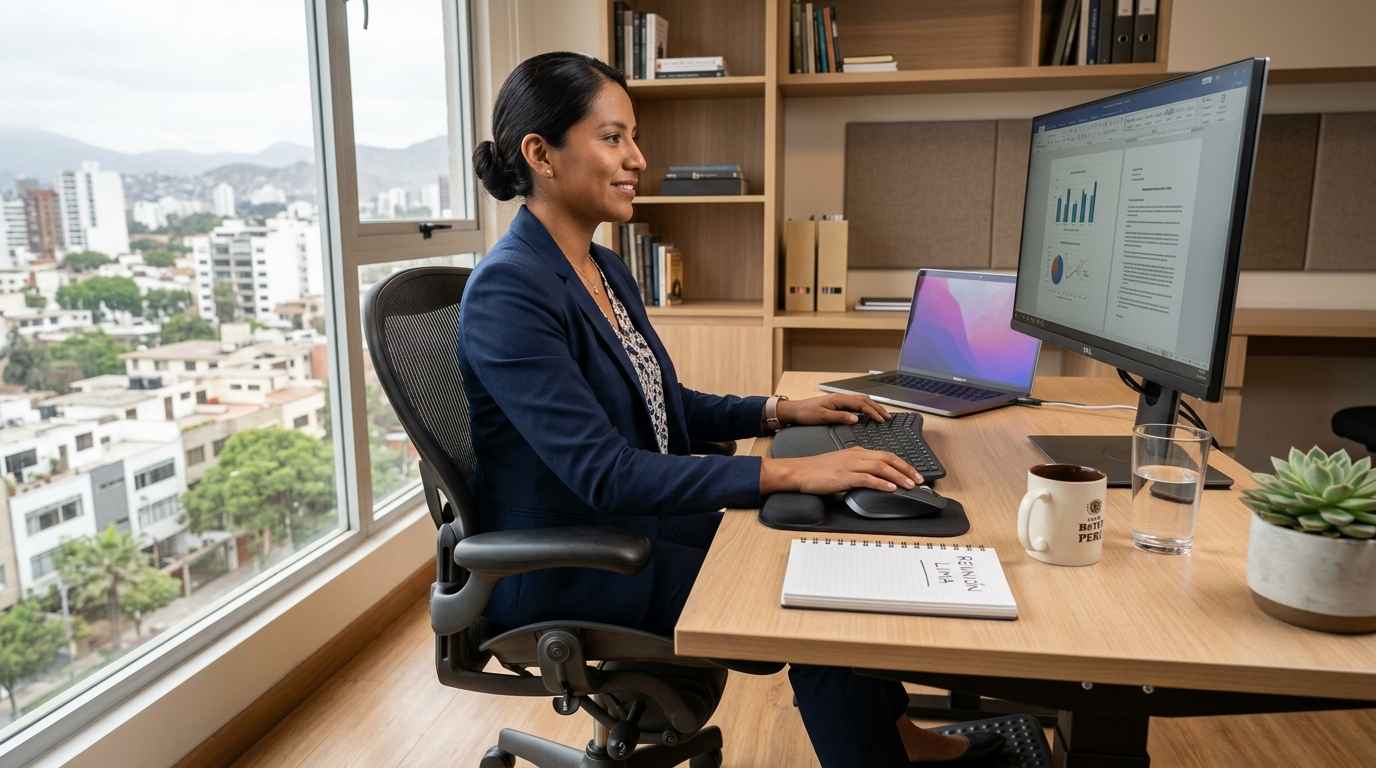 Postura correcta al trabajar: consejos para cuidar tu salud con una silla ergonómica
