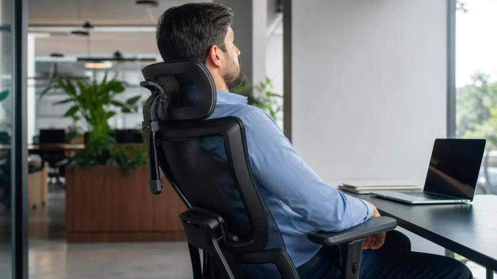 cabecera 3D y soporte lumbar: la combinación perfecta para una silla ejecutiva
