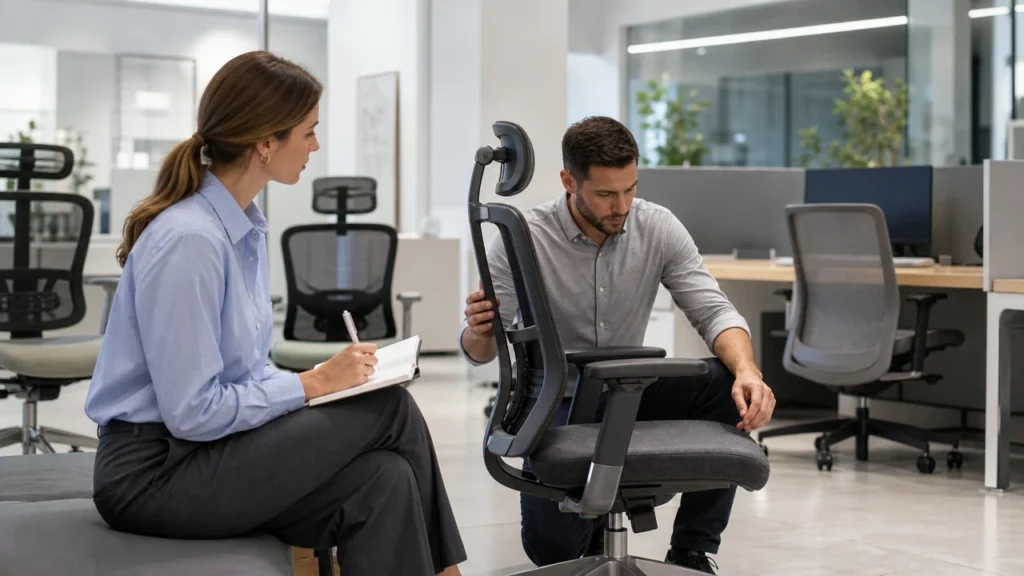 Sillas ergonómicas: 8 aspectos que un especialista debe evaluar